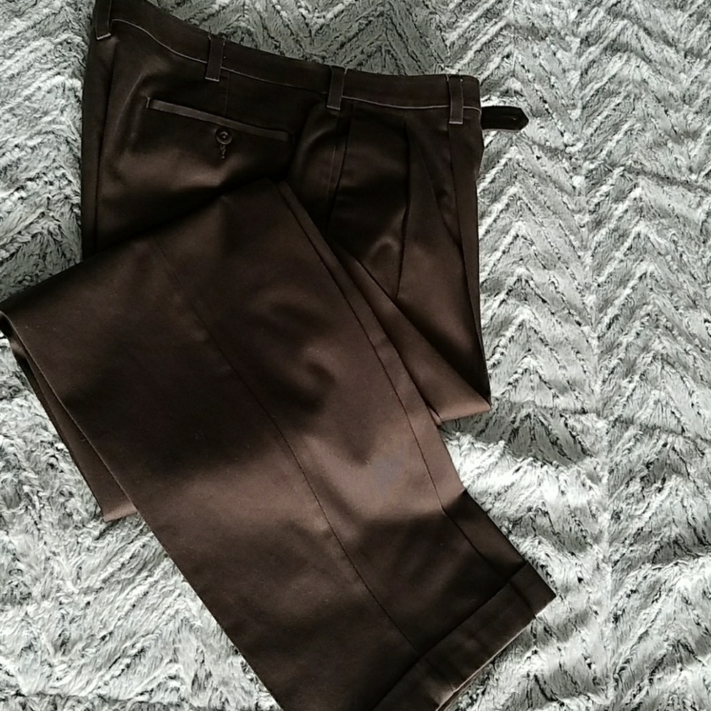 Men's dark brown dress pants